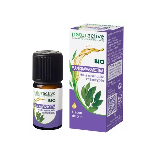 Naturactive Huile essentielle Mandravasarotra bio 5 ml – huile essentielle respiration