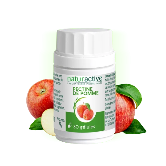 Naturactive Pectine de pomme 30 gélules – complément digestion et satiété