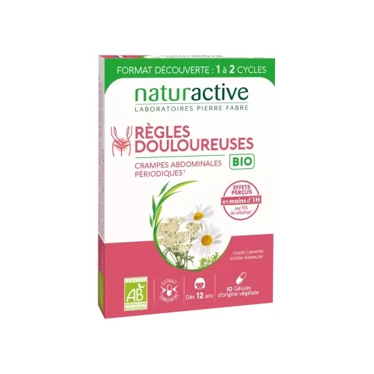 Naturactive Règles Douloureuses BIO 10 Gélules 1 à 2 cycles
