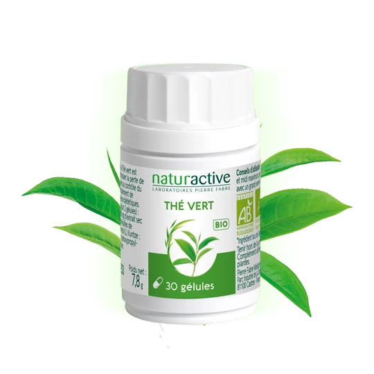 Naturactive Thé vert bio 30 gélules – complément minceur contrôle du poids