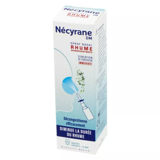 Nécyrane Spray Nasal Solution pour pulvérisation – 10 ml – Médicament antiseptique des fosses nasales