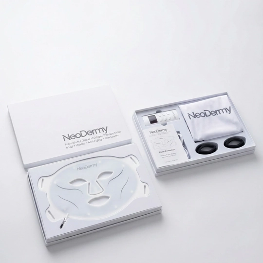 NeoDermy Masque LED 8 modes thérapie lumière visage anti-âge et imperfections