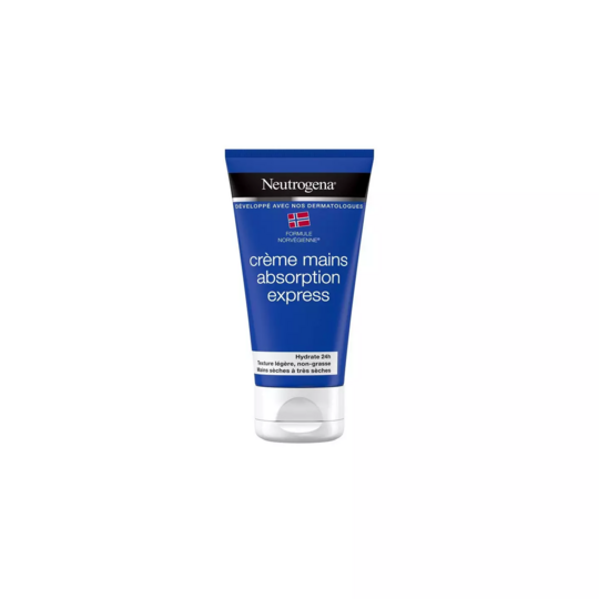Neutrogena crème mains absorption express 75 ml — soin hydratant peaux sèches
