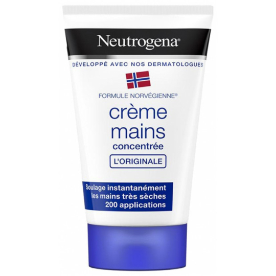 Neutrogena Crème mains hydratante concentrée peaux sèches 50 ml – Hydratation intense
