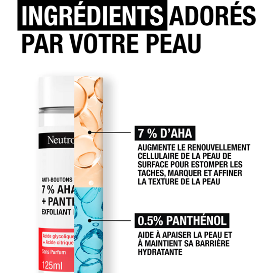 Neutrogena Anti-Bouton + Exfoliant Liquide 125 ml 7% AHA + Panthénol