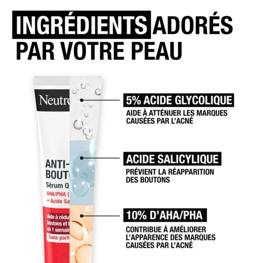 Neutrogena Serum Anti-bouton 30 ml - AHA/PHA et Acide Salicylique