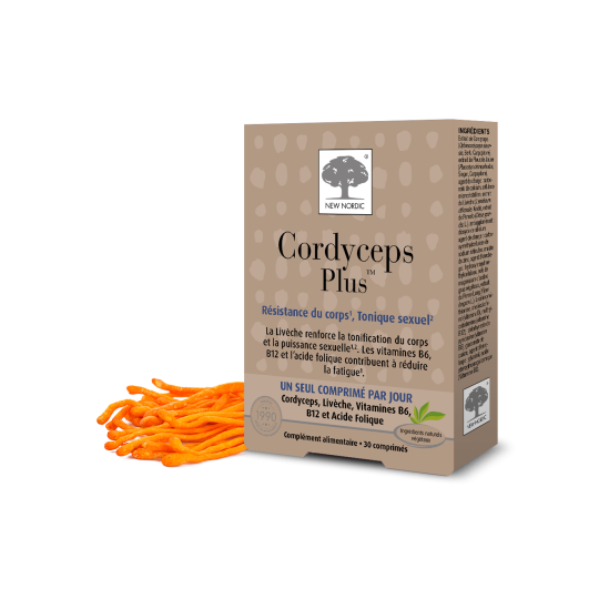 New Nordic Cordyceps Plus Résistance du corps et tonique sexuel 30 comprimés