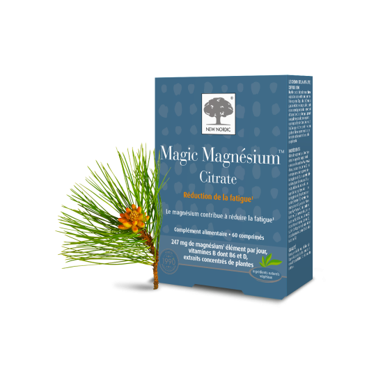 New Noric Magic Magnésium Citrate 60 comprimés - Réduction de la fatigue