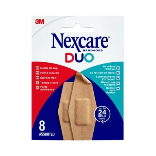 NEXCARE DUO - Pansements Assortiment - 8 Pansements