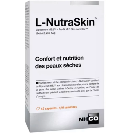 Nhco Nutrition L-NutraSkin 42 capsules – Nutrition cellulaire peau, collagène, éclat & protection cutanée