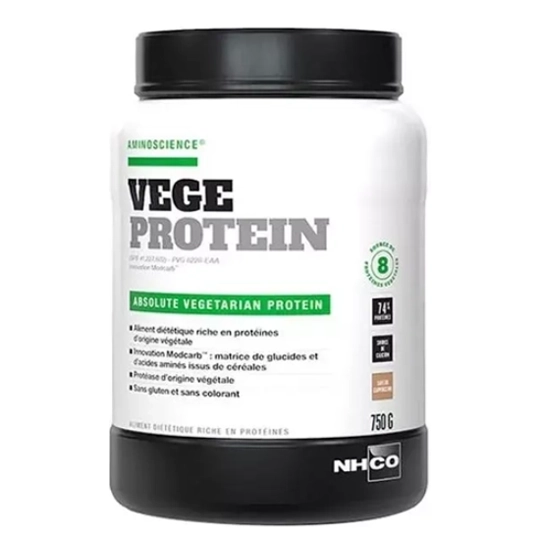 Nhco Vege Protein saveur chocolat 750 g – Protéine végétale, prise de muscle, récupération & énergie