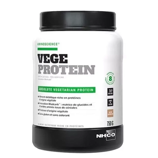 Nhco Vege Protein saveur vanille 750 g – Protéine végétale, musculation, récupération & tonus