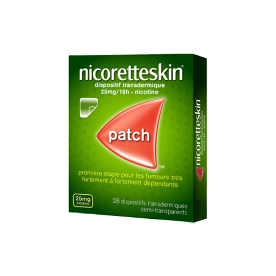 NicoretteSkin Patch 25 mg/16 h 28 patchs