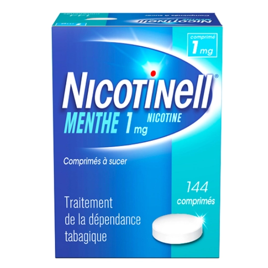 Nicotinell 1 mg Menthe 144 comprimés à sucer – Médicament pour le sevrage tabagique