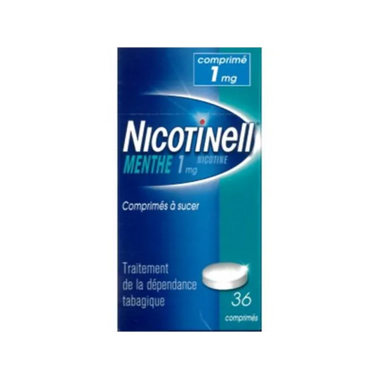 Nicotinell 1 mg Menthe 36 comprimés à sucer – Médicament pour le sevrage tabagique