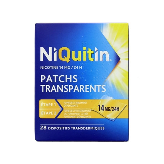 Niquitin Patch Nicotine 14 mg/24 h – Arrêt du tabac dépendance modérée
