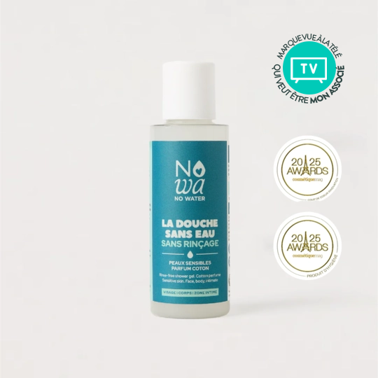 Nowa No Water Gel Douche Sans Rinçage – Douche sans eau visage & corps 100 ml