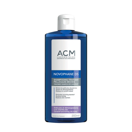 ACM Novophane DS shampooing traitant pellicules sèches 200 ml — soin cuir chevelu irrité