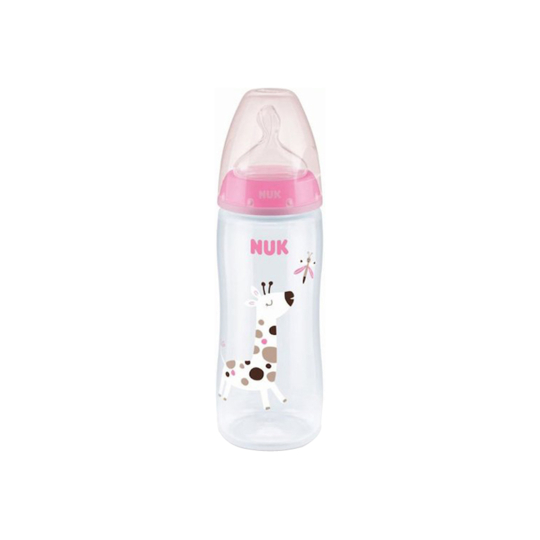 Nuk fc + tc biberon silicone 6-18 mois fille 360ml