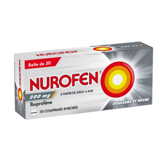 Nurofen 200 mg 30 comprimés – Médicament contre la douleur et la fièvre