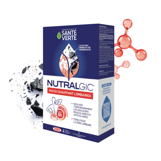 Nutralgic Patch Chauffant Lombaires x4 – Soulagement des douleurs musculaires et articulaires