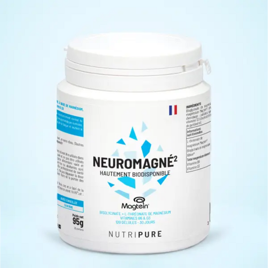 Nutripure neuromagné² magnésium L-thréonate 120 gélules — complément mémoire concentration fatigue mentale