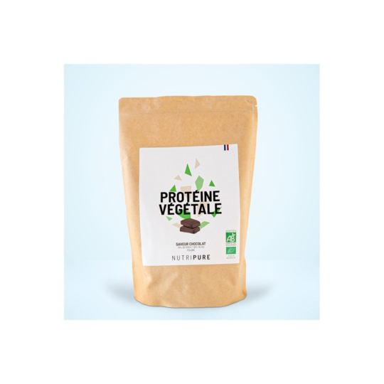 Nutripure Protéine végétale bio chocolat 750 g — isolat pois et riz vegan musculation