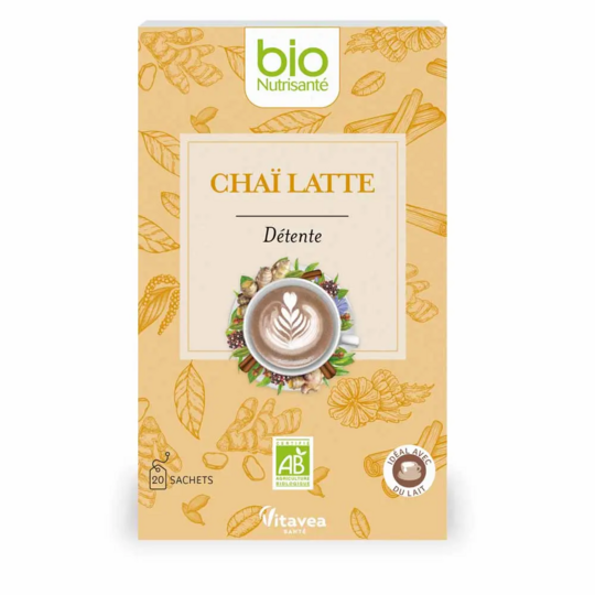 Vitavea Santé BioNutrisanté chaï latte bio thé noir & épices apaisantes 20 sachets – Pause gourmande