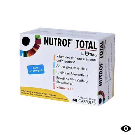Nutrof total visée oculaire 60 capsules complément alimentaire vision