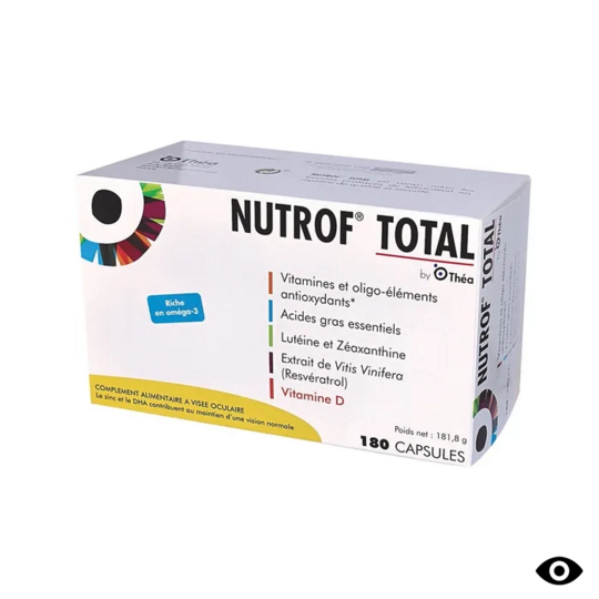 Nutrof total visée oculaire 180 capsules complément alimentaire vision