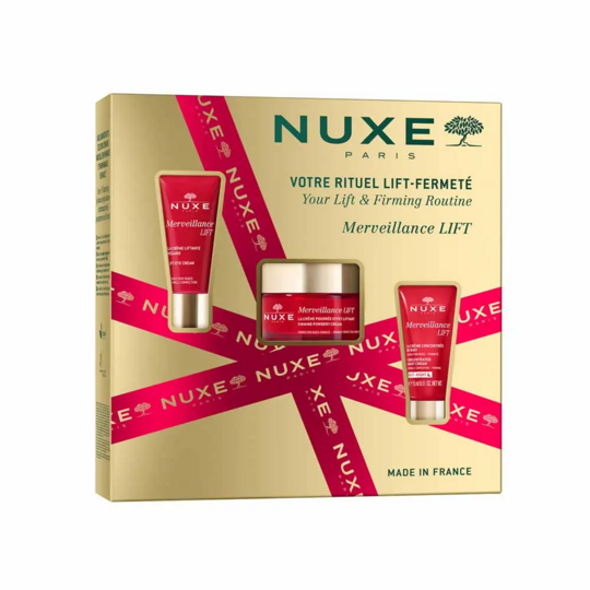 Nuxe Merveillance Lift Coffret Rituel Lift-Fermeté – Crème Effet Liftant 50 ml + Contour des Yeux 15 ml + Crème Nuit 15 ml — Routine Anti-Âge Fermeté