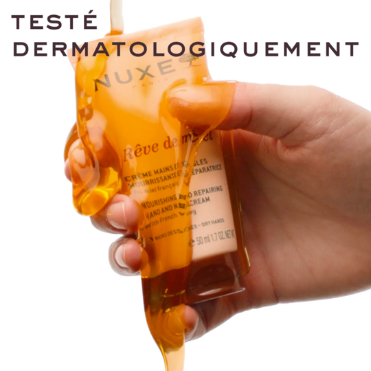 Nuxe Rêve de miel duo crème mains et ongles 2x50 ml — soin nourrissant et réparateur mains sèches