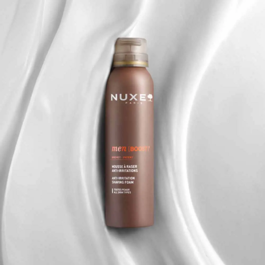 Nuxe Men Boost 3 Mousse à Raser Anti-Irritations 150 ml mousse à raser homme apaisante