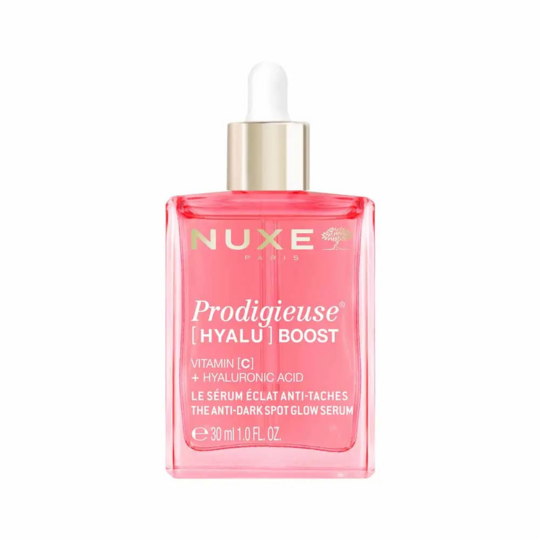 Nuxe Prodigieuse [Hyalu] Boost Sérum Éclat Anti-Taches 30 ml – Vitamine C, acide hyaluronique et éclat du teint