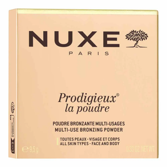 Nuxe Prodigieux Floral Poudre Illuminatrice Multi-Usages 9,5 g – Highlighter visage et corps effet glow naturel