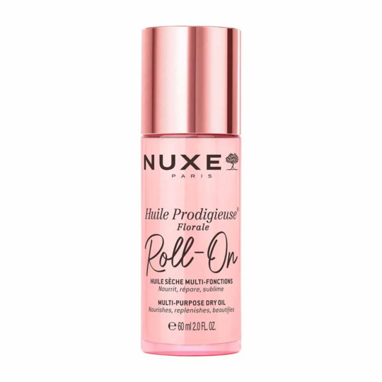 Nuxe Prodigieux Floral Roll-On Huile Sèche Multi-Fonctions 60 ml – Huile sèche nourrissante visage, corps et cheveux