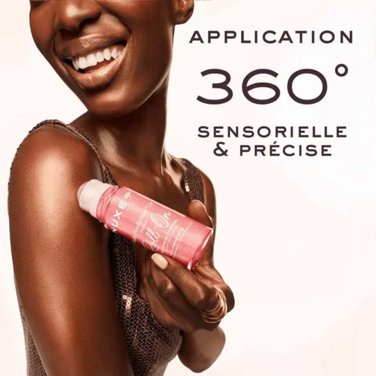 Nuxe Prodigieux Floral Or Roll-On Huile Sèche Multi-Fonctions 60 ml – Huile sèche scintillante visage, corps et cheveux