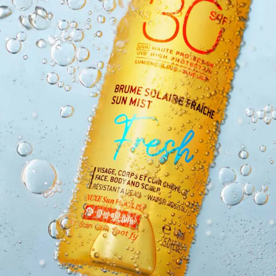 Nuxe Sun Brume Solaire Fraîche SPF30 150 ml – Brume solaire hydratante haute protection visage et corps