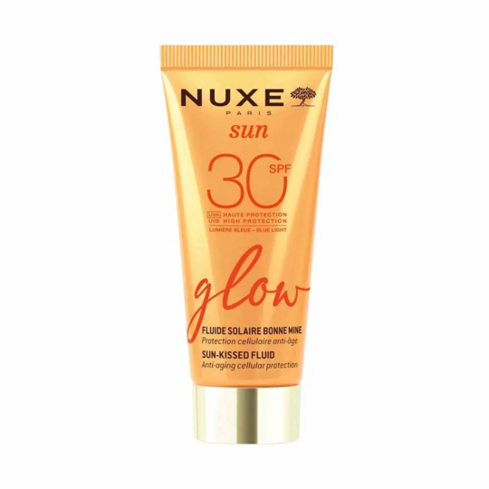 Nuxe Sun Glow Fluide Solaire Bonne Mine SPF30 40 ml – Fluide solaire teinté éclat naturel visage