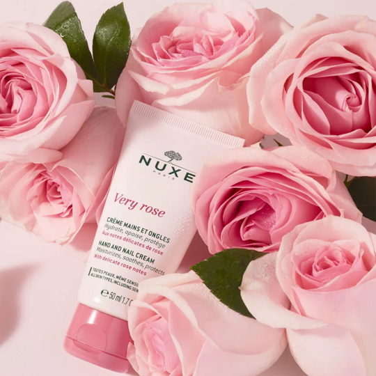 Nuxe Very Rose Crème mains et ongles 50 ml - Apaisante à l'extrait de rose