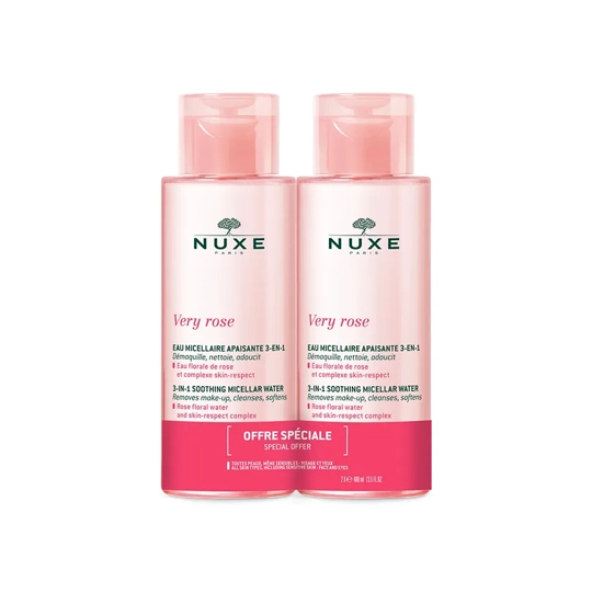 Nuxe Very Rose Eau micellaire 3 en 1 2x400ml