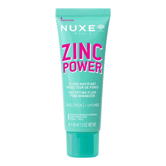 Nuxe Zinc Power Fluide Matifiant 40 ml - Soin Réducteur de pores