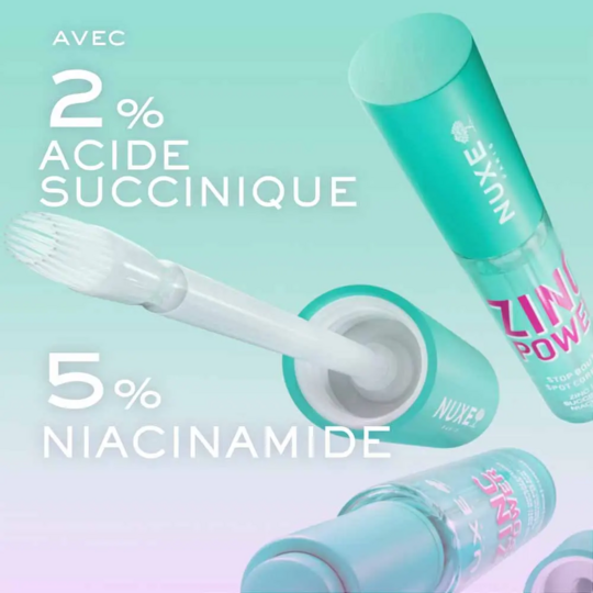 Nuxe Zinc Power Gelée Nettoyante Purifiante 400 ml – Peaux mixtes à grasses et imperfections