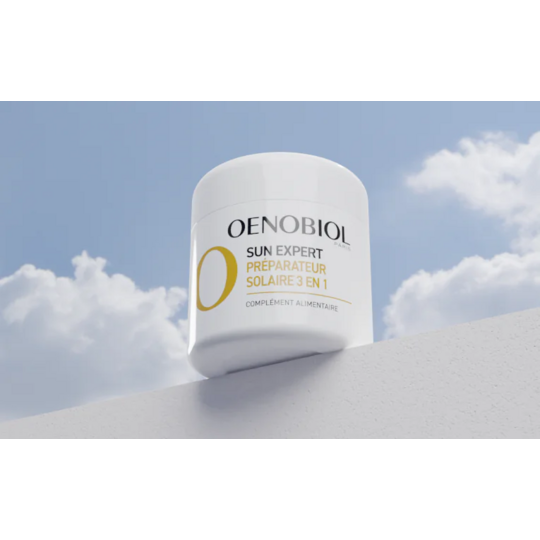 Oenobiol Sun Expert Préparateur Solaire 3 en 1 - Complément alimentaire anti-âge Global 2 x 30  capsules