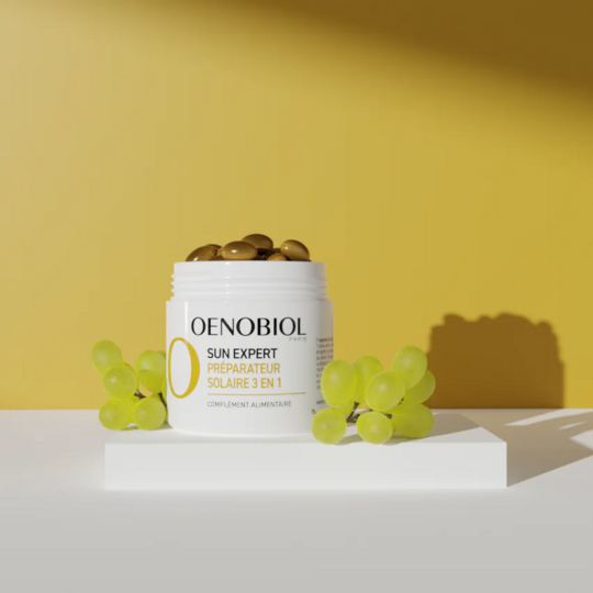 Oenobiol Sun Expert Préparateur Solaire 3 en 1 - Complément alimentaire anti-âge Global 2 x 30  capsules