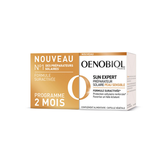 Oenobiol Sun Expert Préparateur Solaire Peau Sensible 2X30 Capsules
