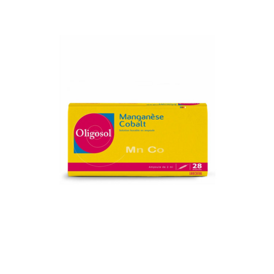 Oligosol Manganèse Cobalt solution buvable 28 ampoules