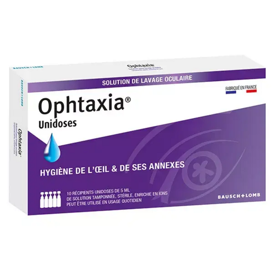 Bausch & Lomb Ophtaxia Solution de Lavage Oculaire 10 unidoses