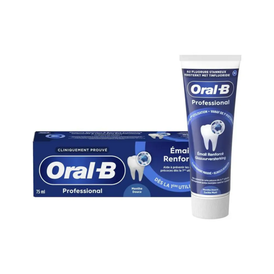 Oral-B Professional dentifrice émail renforcé menthe douce 75ml – dentifrice protection émail