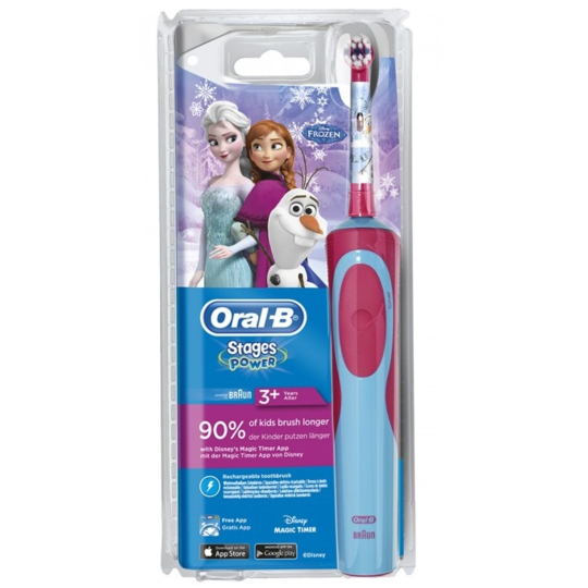 ORAL B ENFANT - Stages Power - Brosse à Dents Electrique Reine des Neiges - 1 unité